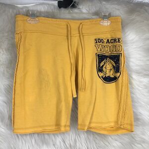 Vintage Disney Y2K Yellow & Navy Eeyore Shorts from Winnie the Pooh, Gym SZ S